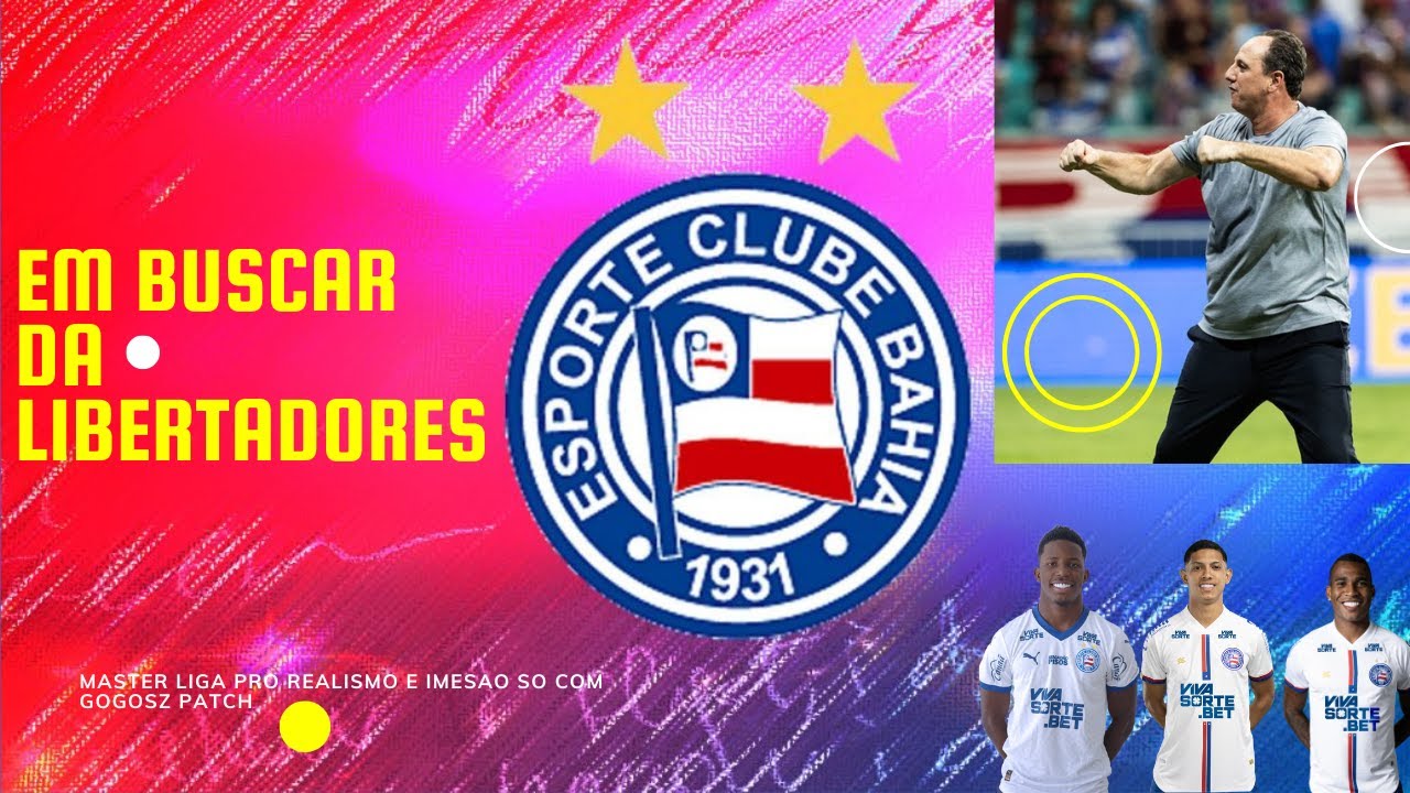 MA STER LIGA PRO COM BAHIA # GOGOSZ PATCH COMMEBOL. IMESAO E REALISMO