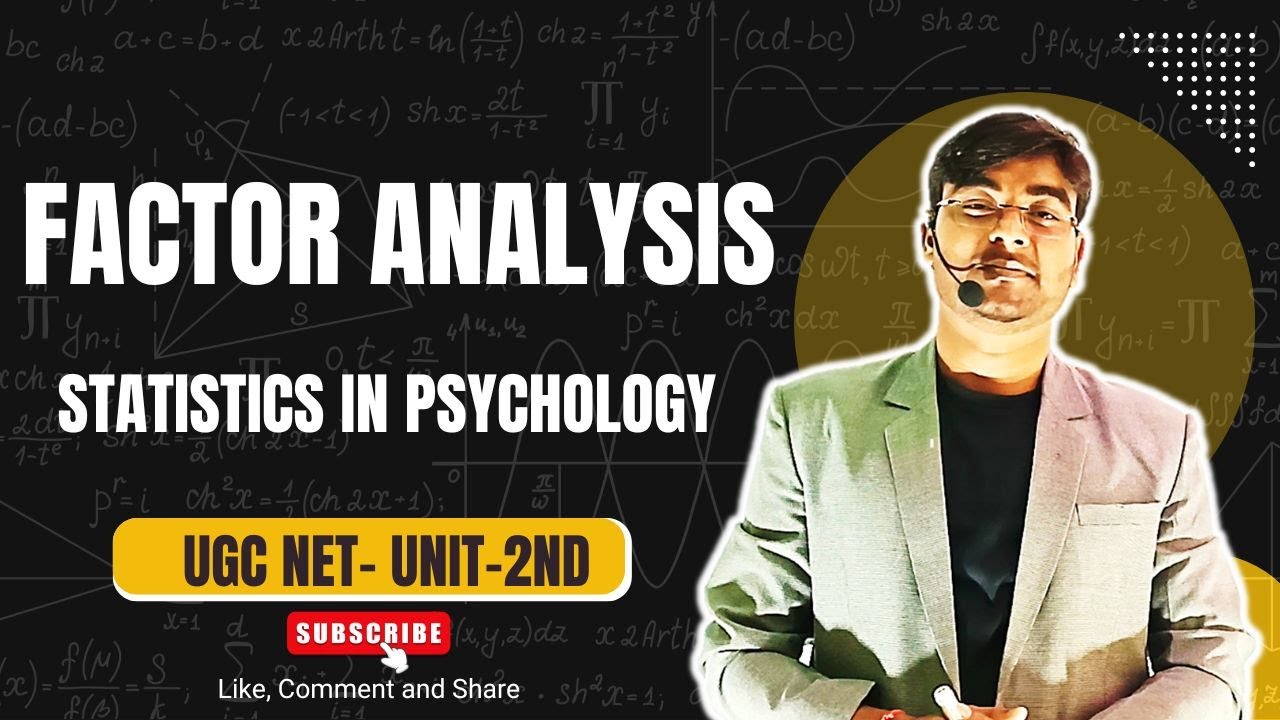 Factor Analysis Explained | Purpose, Example & Applications | Masterclass for UGC NET Nitish sir