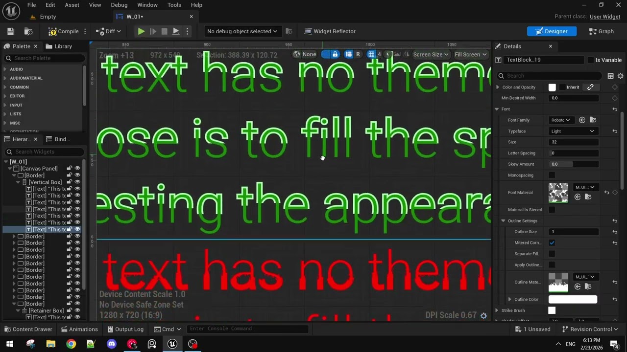 One Font and 21 effect examples ░ Unreal Engine Material