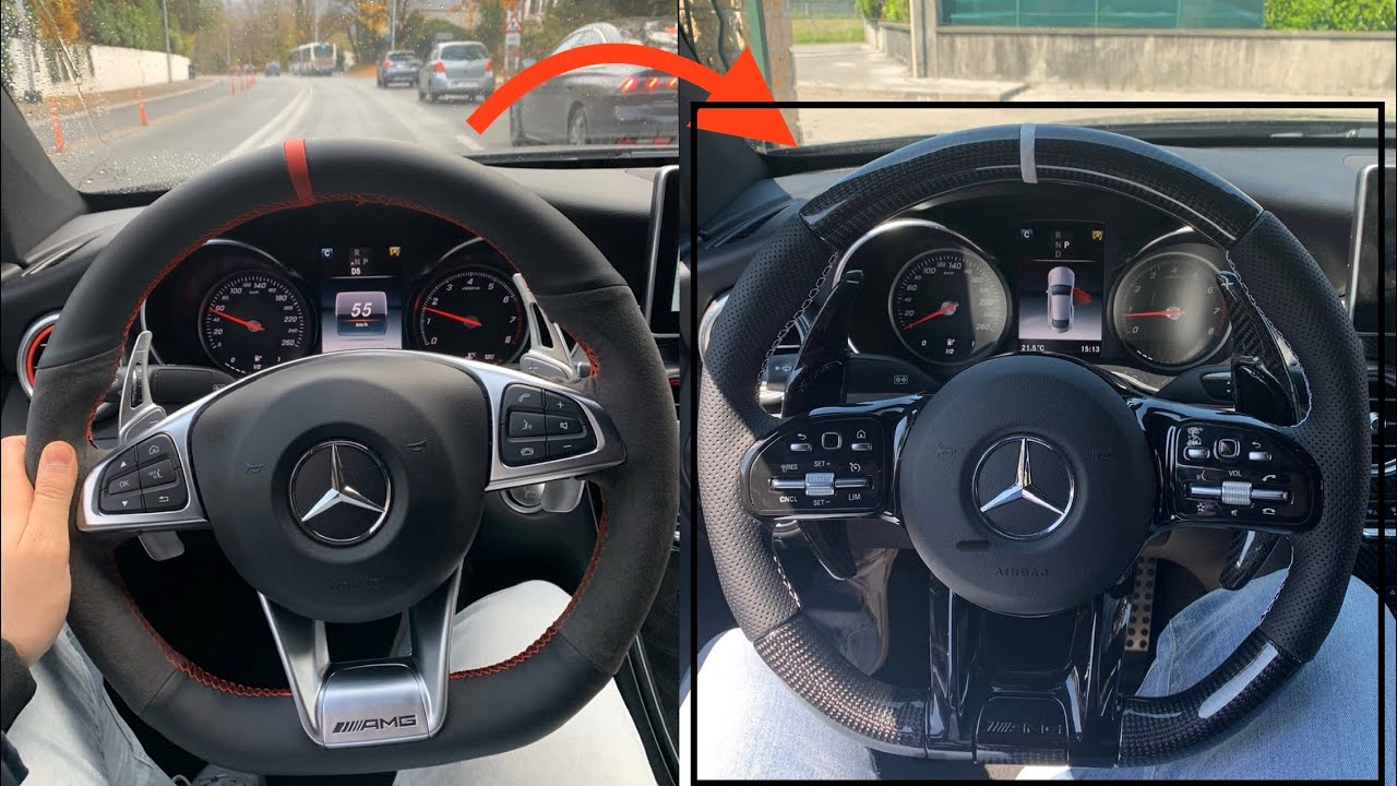 RETROFIT NEW CARBON AMG STEERING WHEEL
