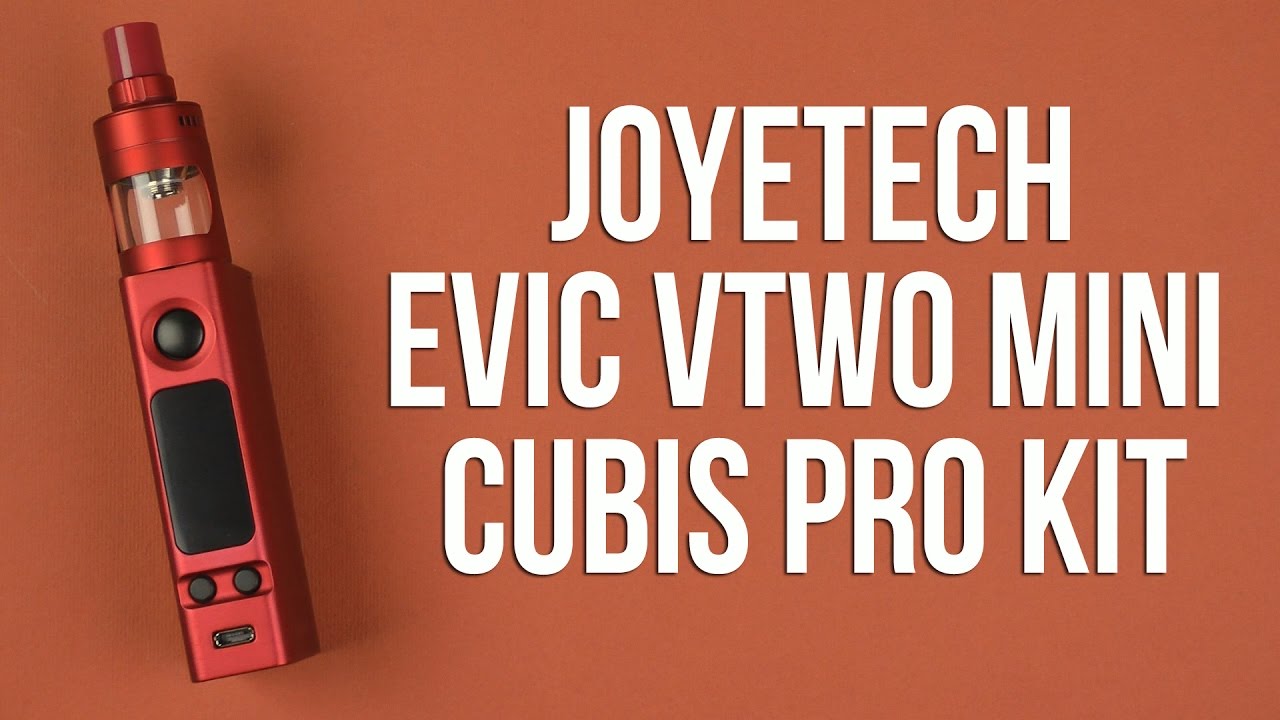 Распаковка Joyetech eVic Vtwo Mini Cubis Pro Kit Burgundy