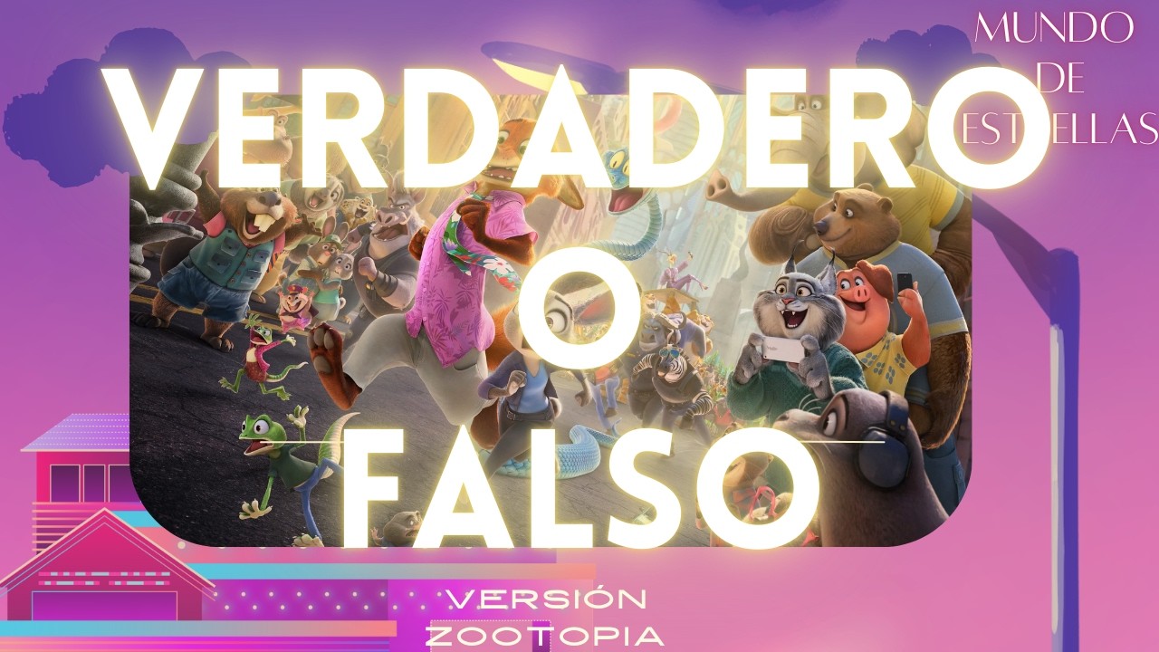 VERDADERO O FALSO 👀✨ VERSIÓN ZOOTOPIA 🐰🦊