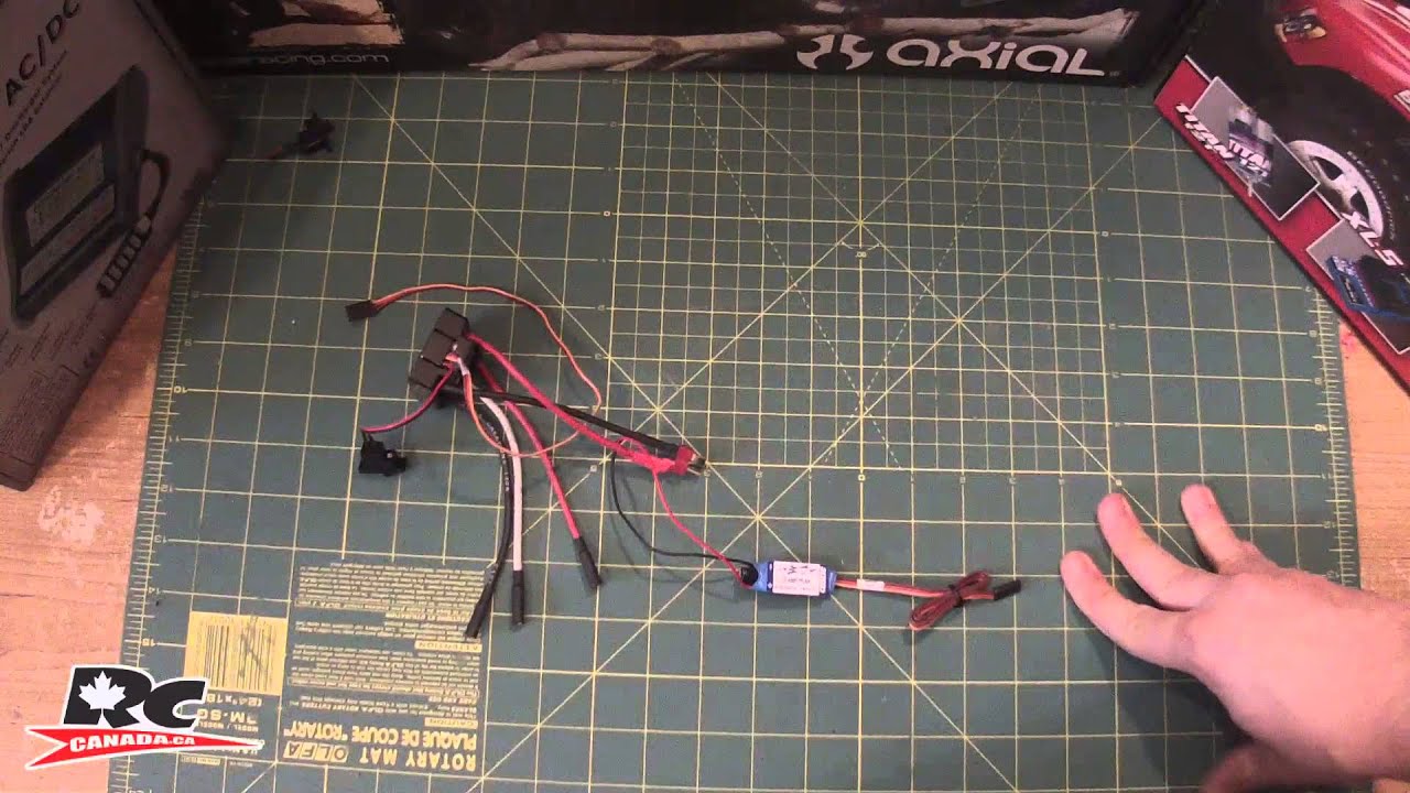 How to install  a castle creations external BEC on a scx10   (RCCANADA)