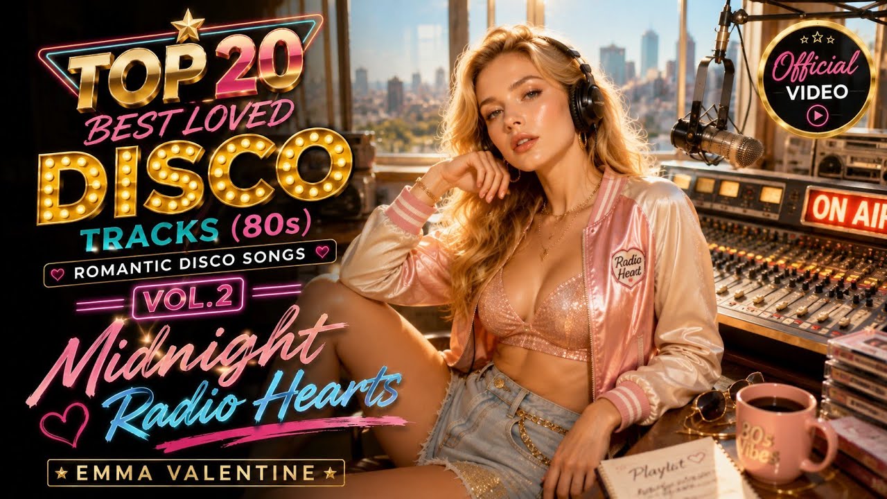Best Loved Disco Tracks (80s) | Romantic Disco Songs Vol.2 (Official Video) - Midnight Radio Hearts