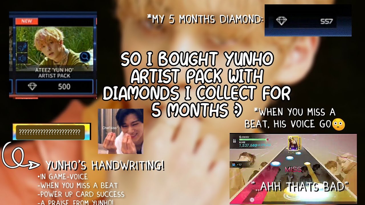 So i bought Yunho artist pack with diamonds i collect for 5 months :)