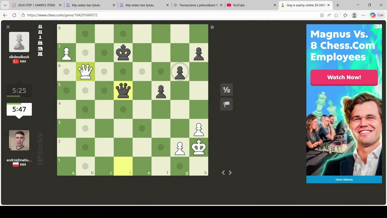 Droga do 1600 elo, chess.com #22