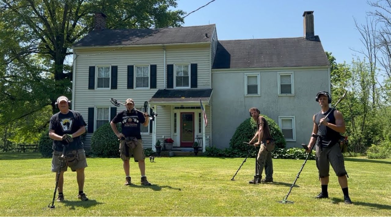 Are We Allowed Here? - Metal Detecting a State Owned 1760 Historical House For Their Museum Opening
