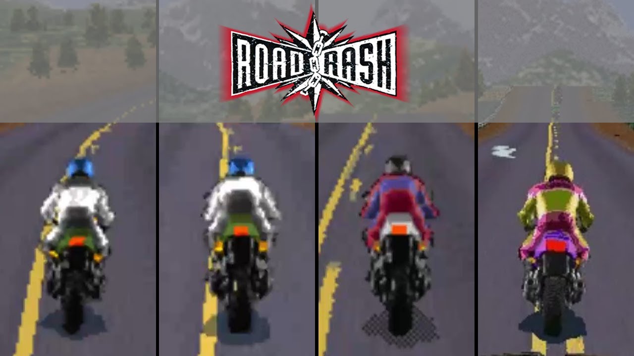 Road Rash 32Bit -Versions Comparison- #86  #RetroGaming #3DO #PS1 #Saturn #Window95 #N64