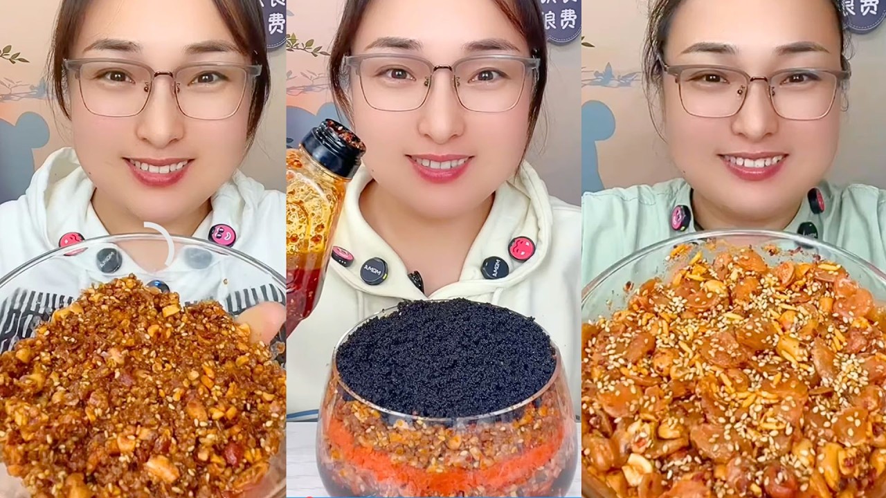 Chili Oil Seafood Crunch Bowl with Layered Roe Mukbang