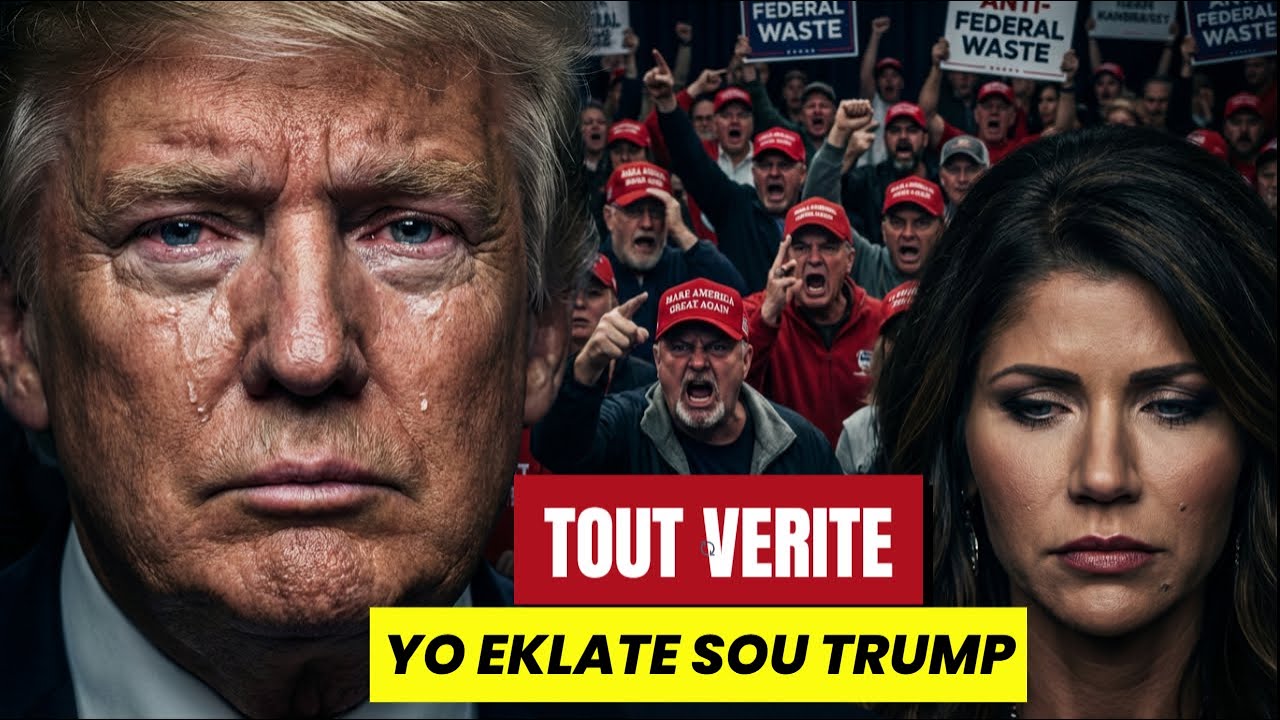 TRUMP KRISTI NOEM  RIVE NAN KAFOU 4 LA TOUT SEKRÈ YO DEVWALE MAGA KOU DEMOKRAT WÈ KLÈ KOUNYA GABRIEL