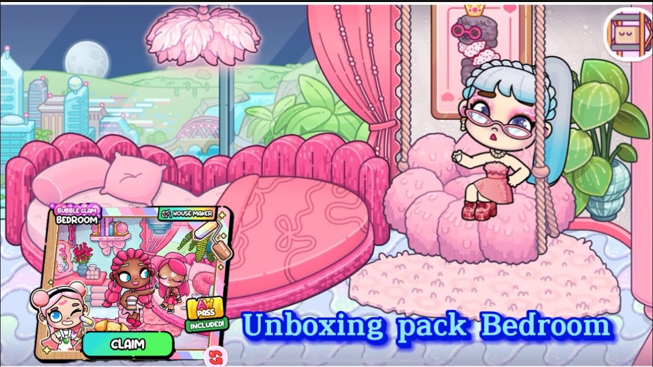 Avatar world Unboxing pack Bedroom Bubble Glam
