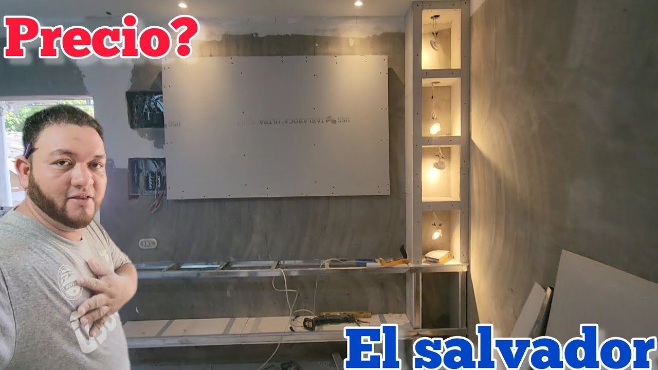 🚨 ¿PRECIO?💲💲DE UN CENTRO DE ENTRETENIMIENTO! DE DRYWALL En El Salvador!