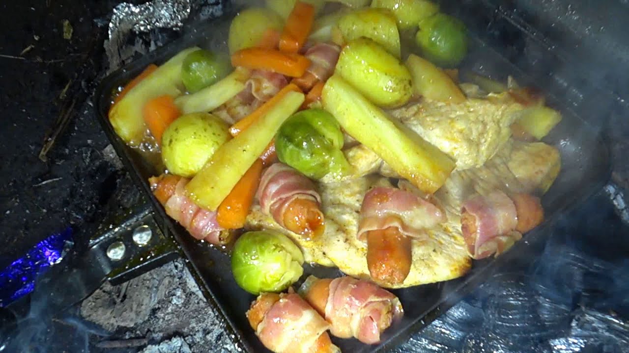 Wild Camping Scotland Heavy Rain Campfire Cooking