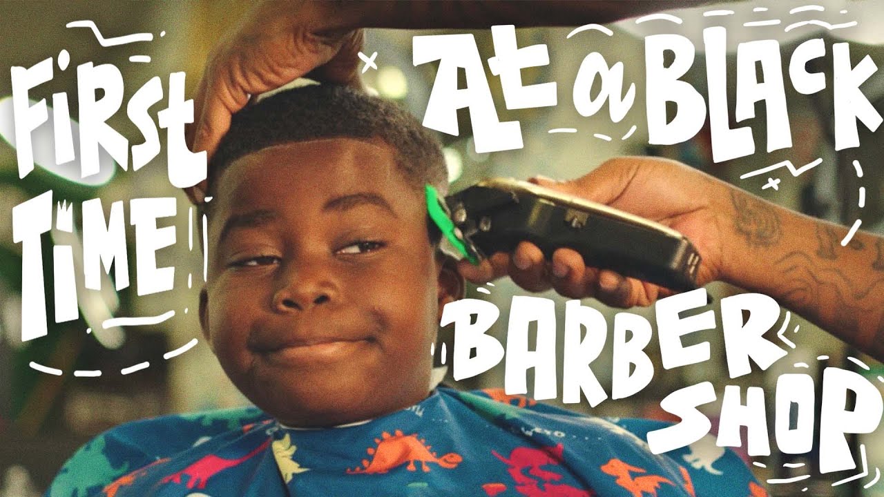 My Sons First Time At Black Barbershop