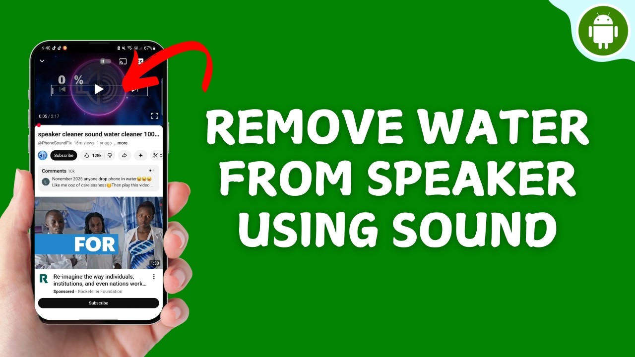 How to Remove Water from Phone Speaker Using Sound