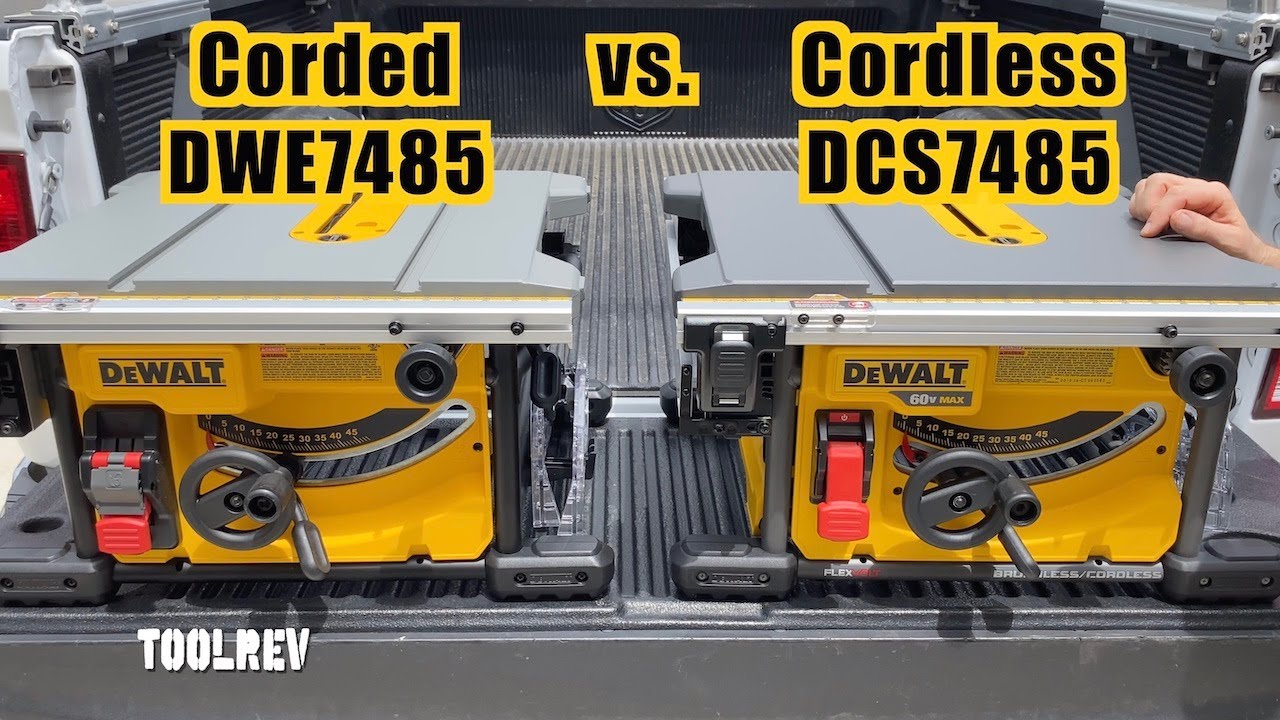DeWalt DWE7485 против DCS7485: сравнение и обзор настольных пил 🔥🔥🔥