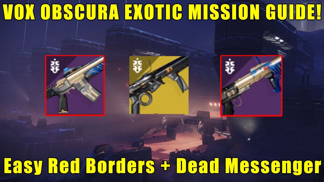Vox Obscura Exotic Mission Guide! How to do the Vox Obsucra Mission? - Destiny 2 Season of the Witch