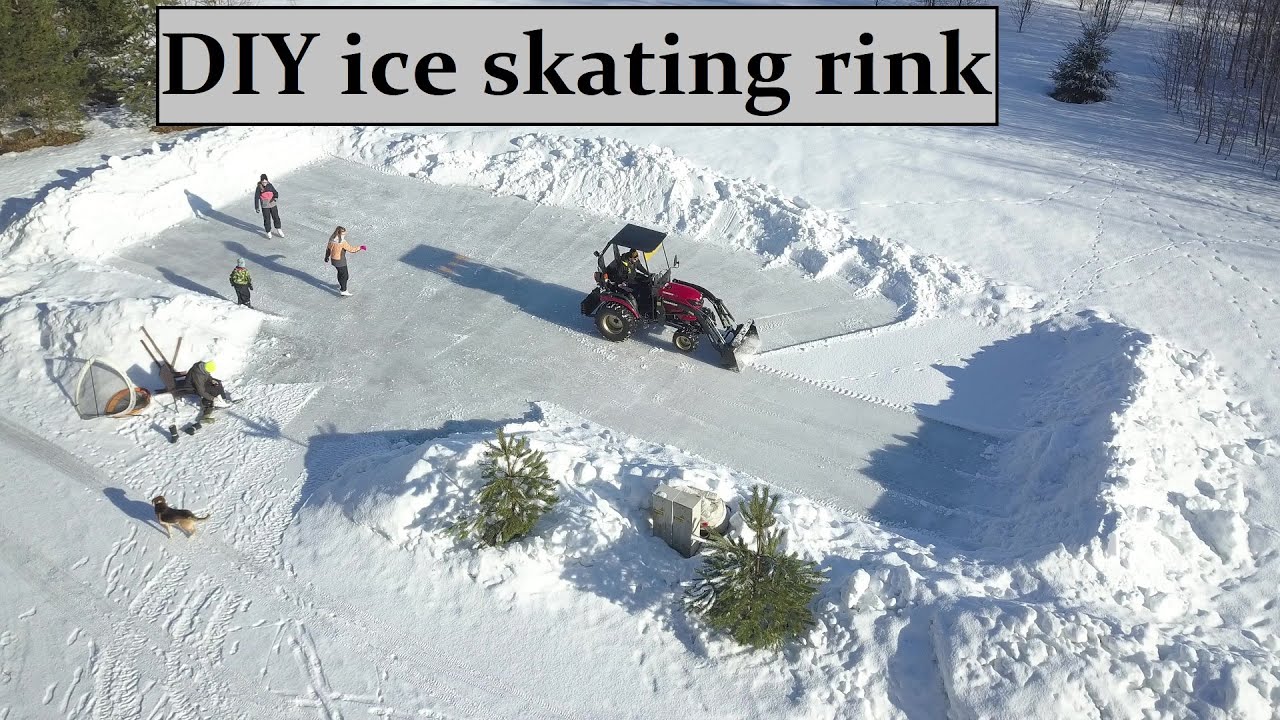 DIY ice skating rink.