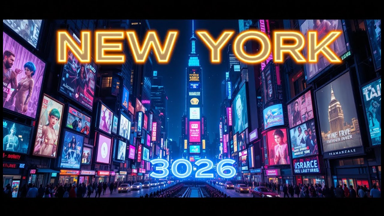 🌆 New York in Year 3026 🌌 | Futuristic AI City Without Humans 🤖🚀
