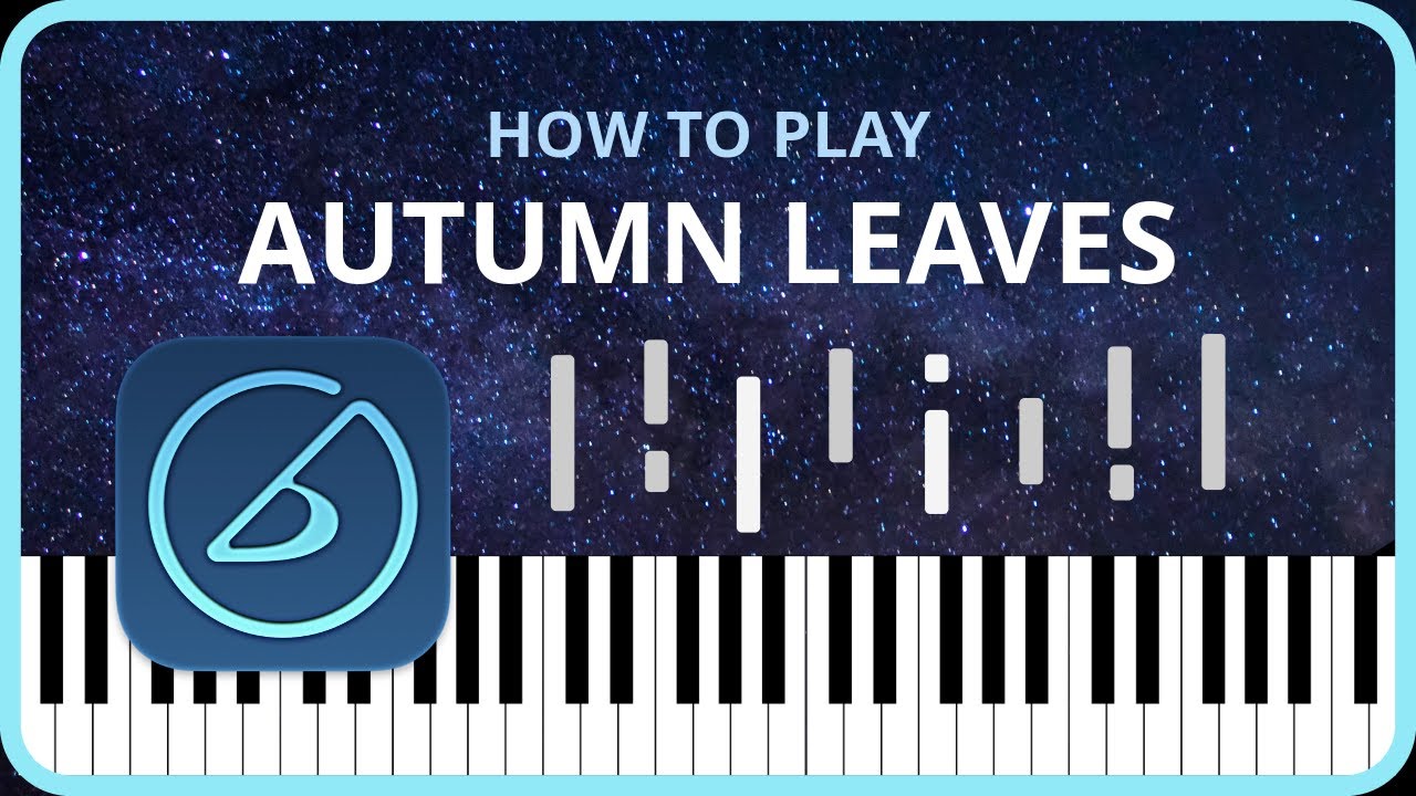 Autumn Leaves in E minor (easy jazz piano tutorial)
