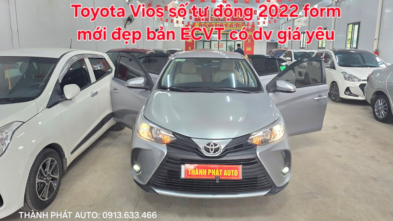 ⚽️🏆Toyota Vios số tự động 2022 form mới đẹp  giá yêu | Bản ECVT tên tư nhân có dv máy zin 0913633466