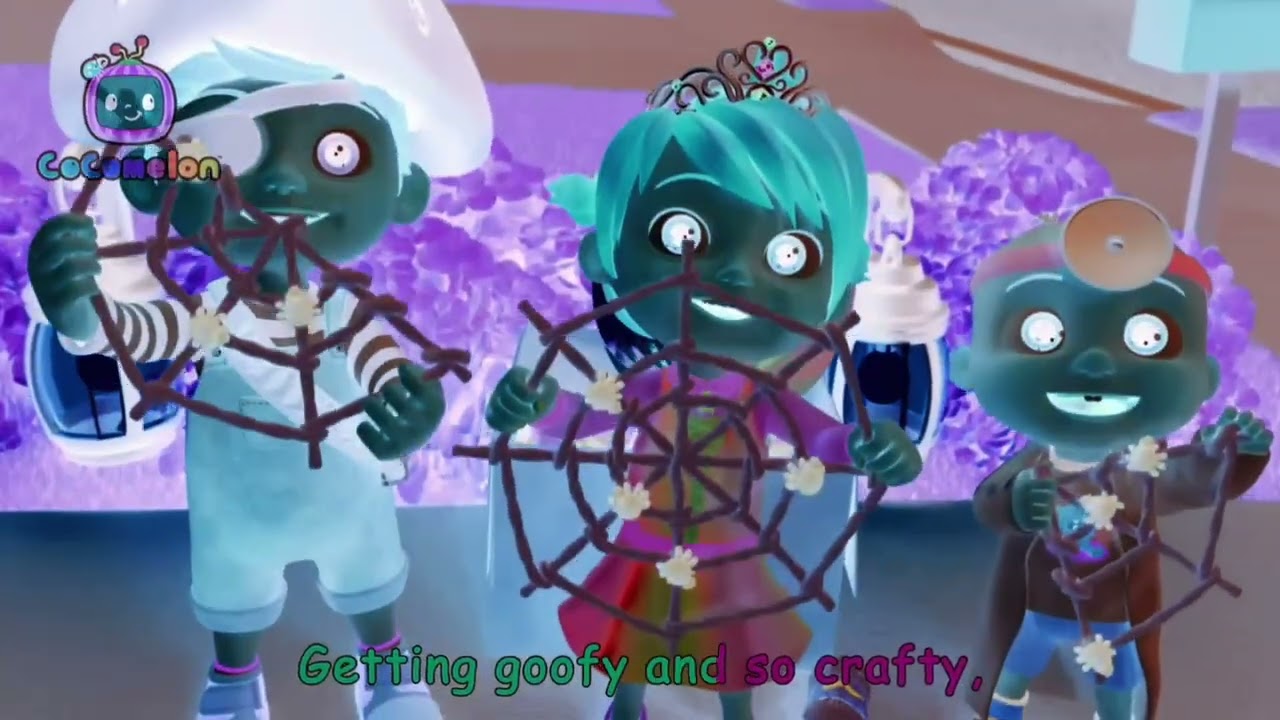 Cocomelon says we love halloween, its our favorite night. / Voice pitch effects