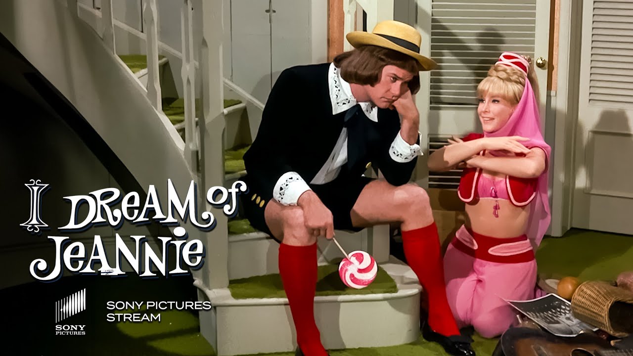 Jeannie magically transforms Tony into a young graduated student | I Dream of Jeannie