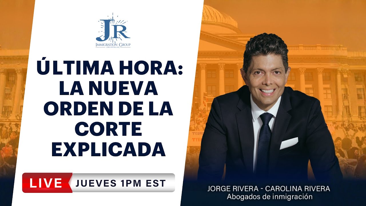 ¿Sin FIANZA en la Corte de Inmigración? Lo que debes saber | Abogado Jorge Rivera | LIVE 1PM