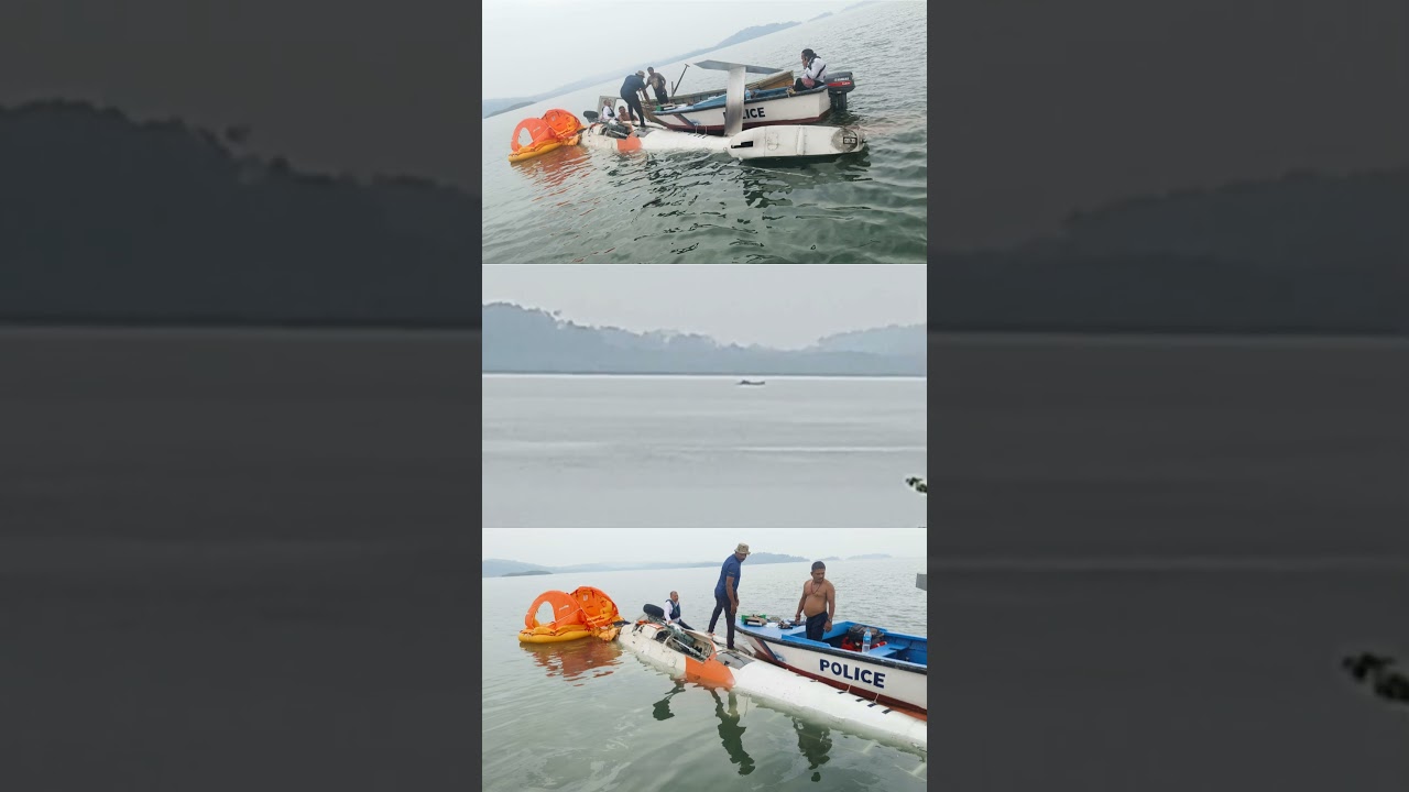 Port Blair&ndash;Mayabunder Helicopter Crash landing today #diglipur #crash #helicopter #andaman #youtubes