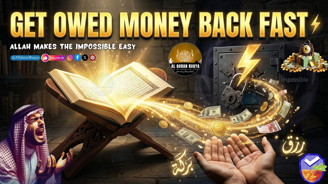 💎 Ruqyah to Recover Debts Owed to You | Allah Makes the Impossible Easy ⚡ Unlock Money Flow & Baraka