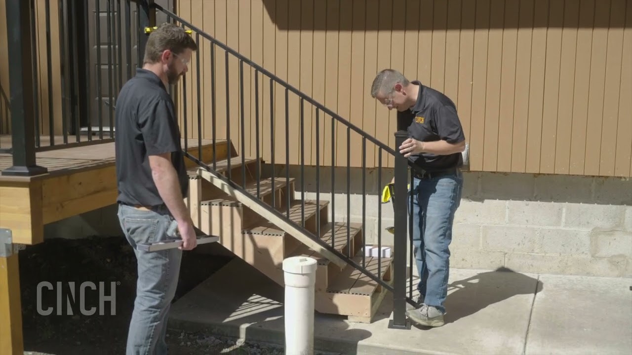 Cinch Wooden Stair Railing Installation