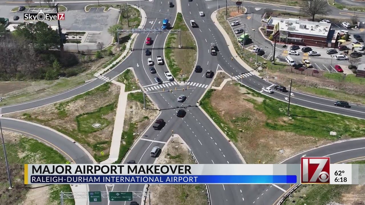 Major road makeover at Raleigh-Durham International Airport