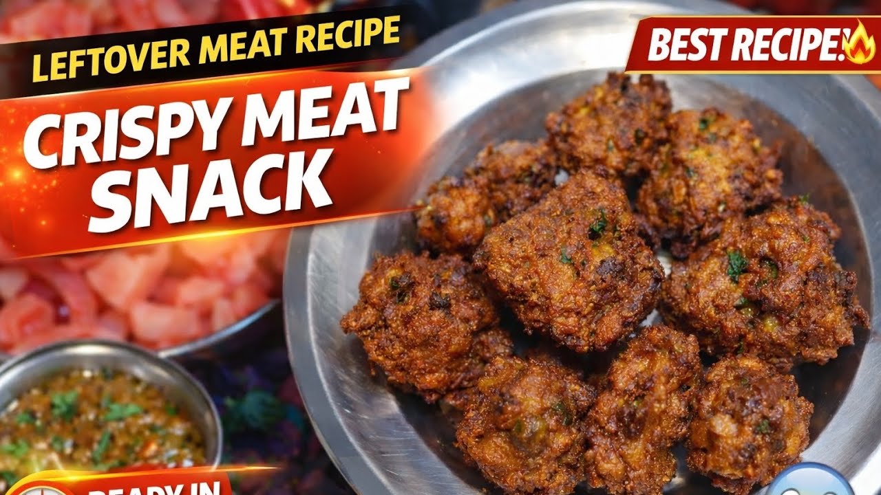 Crispy Meat pakora Recipe | Easy meat Snack in 5 Minutes | Tea Time specia#easycooking #teatimesnack