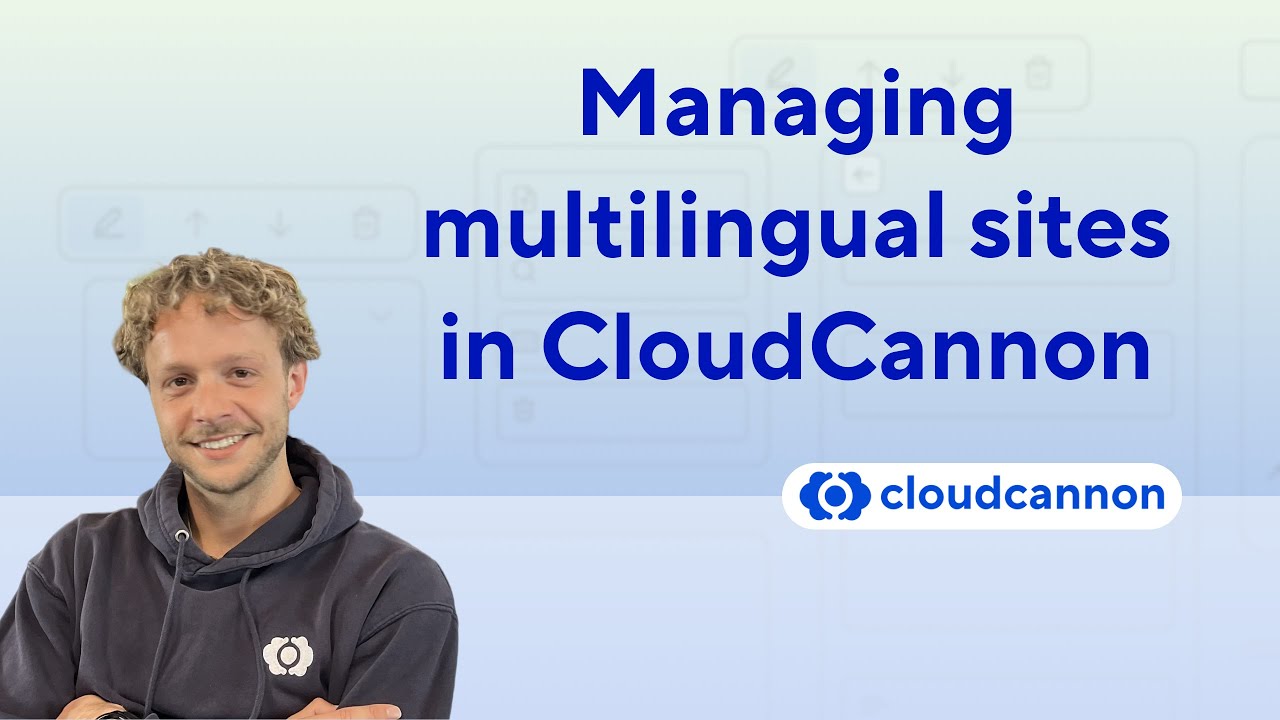 Managing Multilingual Content with CloudCannon