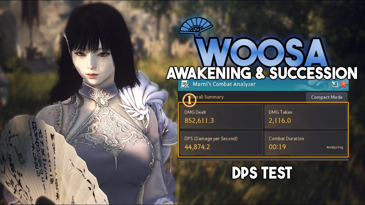 BDO | Awakening & Succession Woosa - DPS comparison with Combat Analyzer