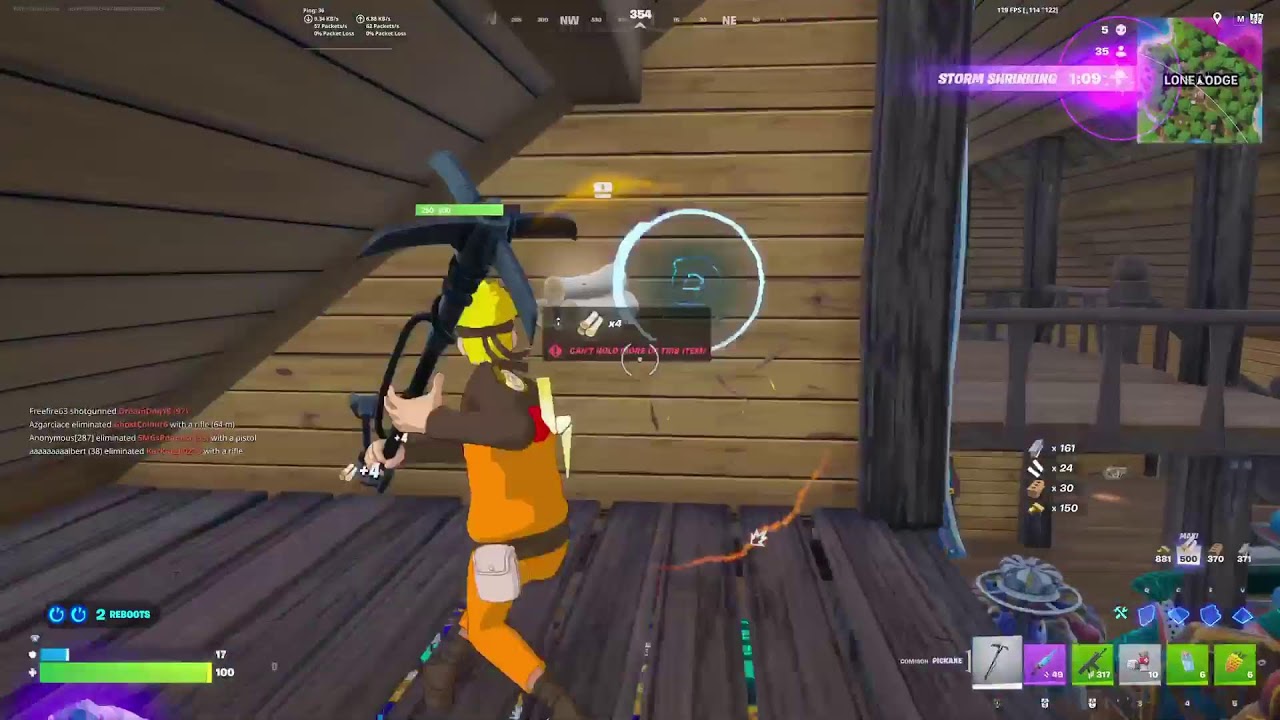 playing Fortnite