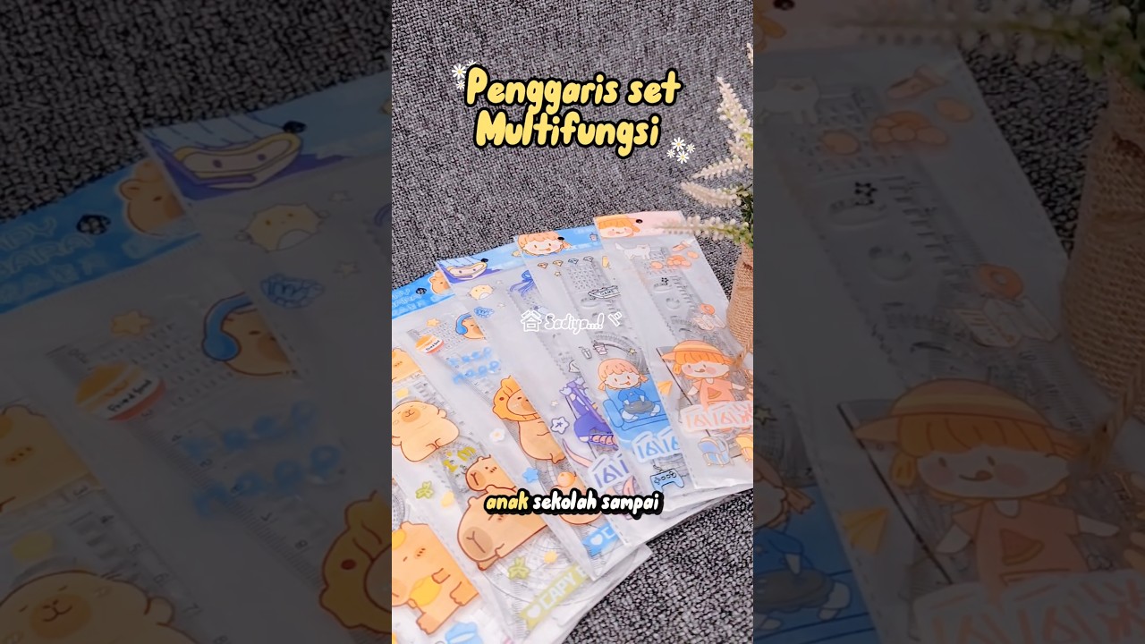 Penggaris Set 4 in 1 lengkap✔️ 