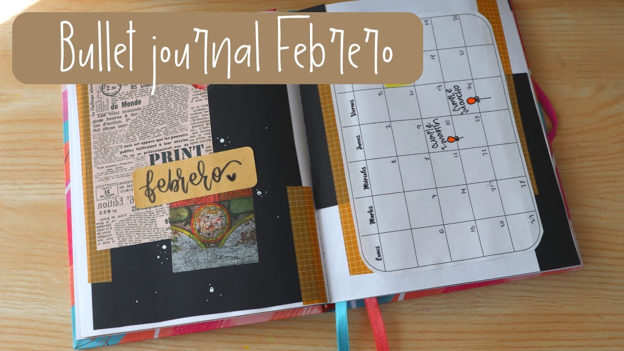 BULLET JOURNAL FEBRERO 2023 - Un poco diferente