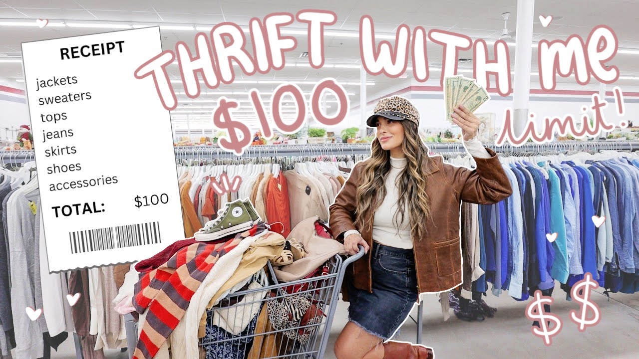 THRIFT WITH ME for FALL OUTFITS on a $100 Budget *im actually shocked…* 