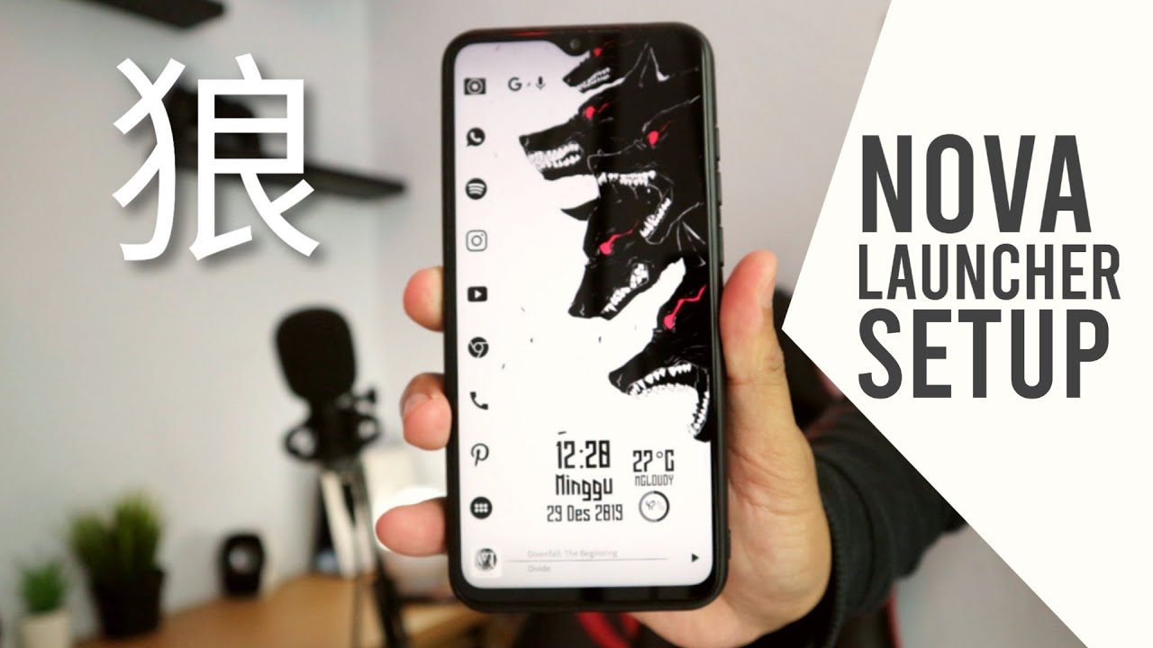 Setup Buatan Subscriber - Nova Launcher Setup #28 - Wolf Of Shadow
