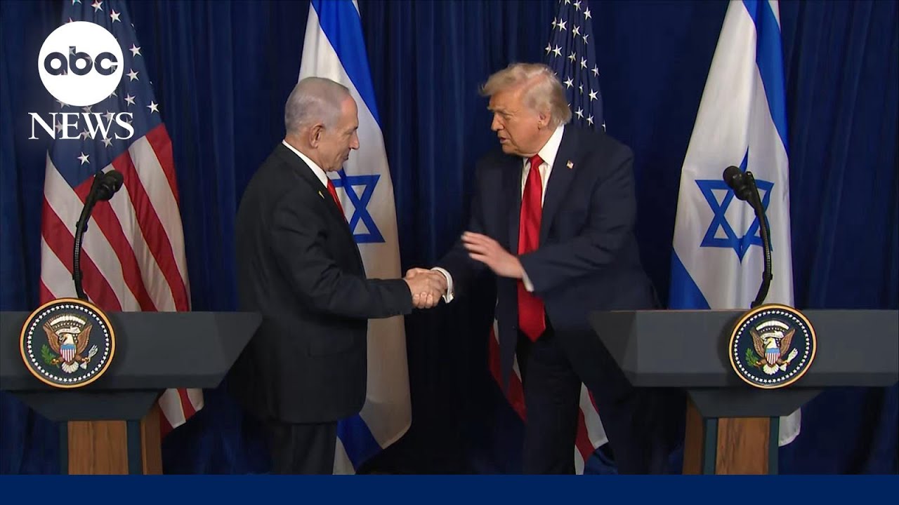 Trump, Netanyahu hold press conference after peace talks