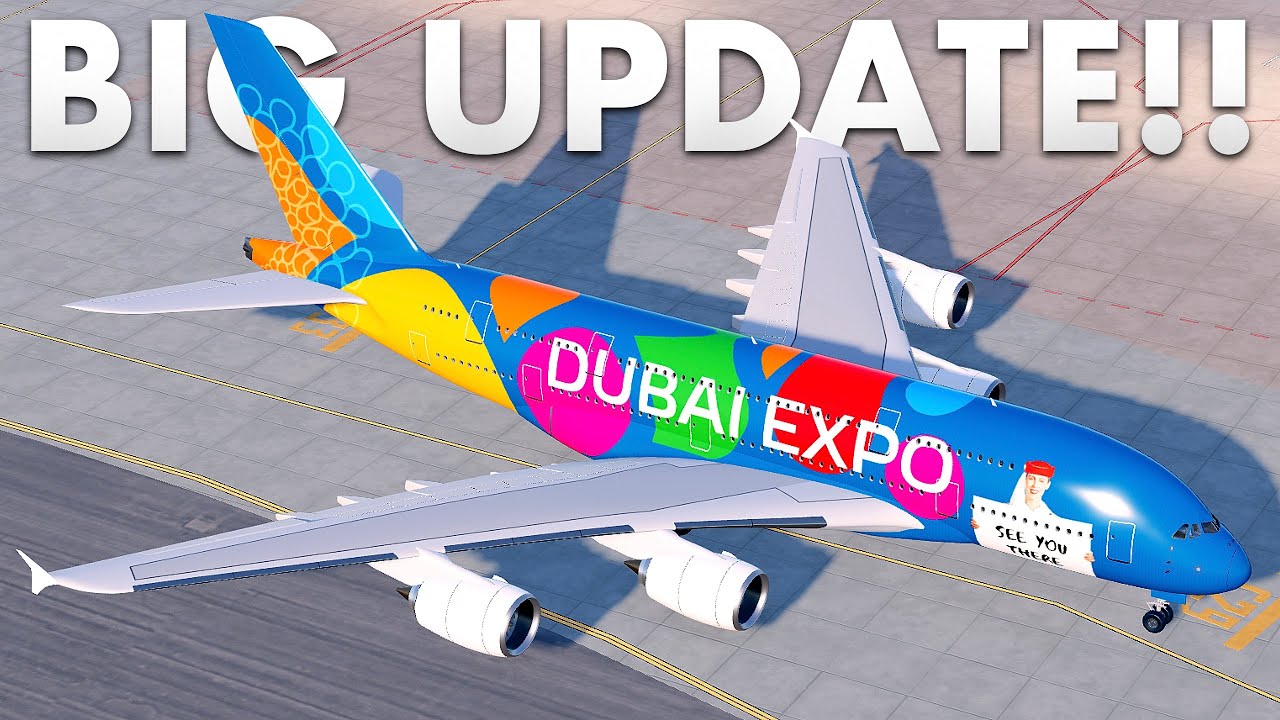 Добавили AIRBUS A380! Обновление в Flight World