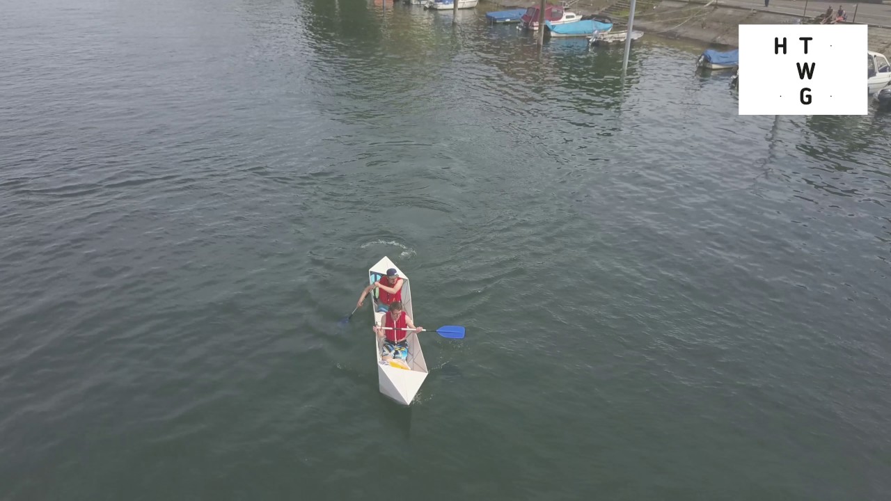 HTWG Konstanz: Betonkanu Regatta 2017 - Jungfernfahrt