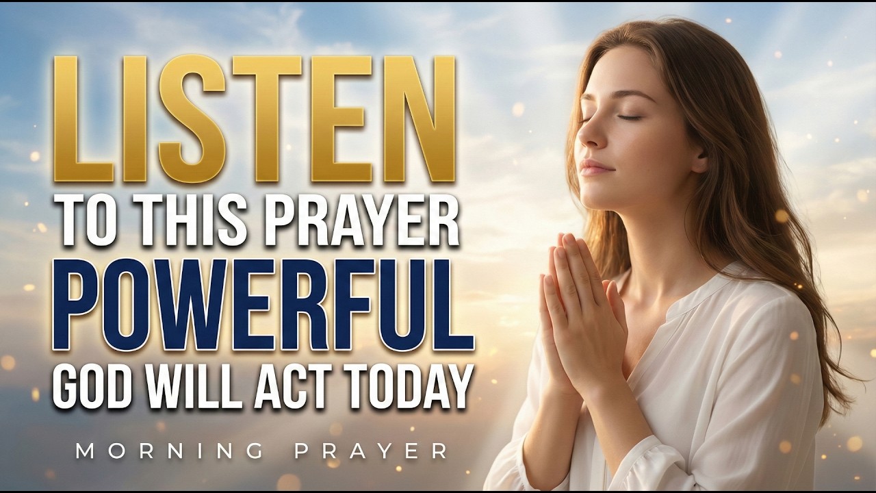 Listen to This POWERFUL Prayer and God Will Act in Your Life Today!