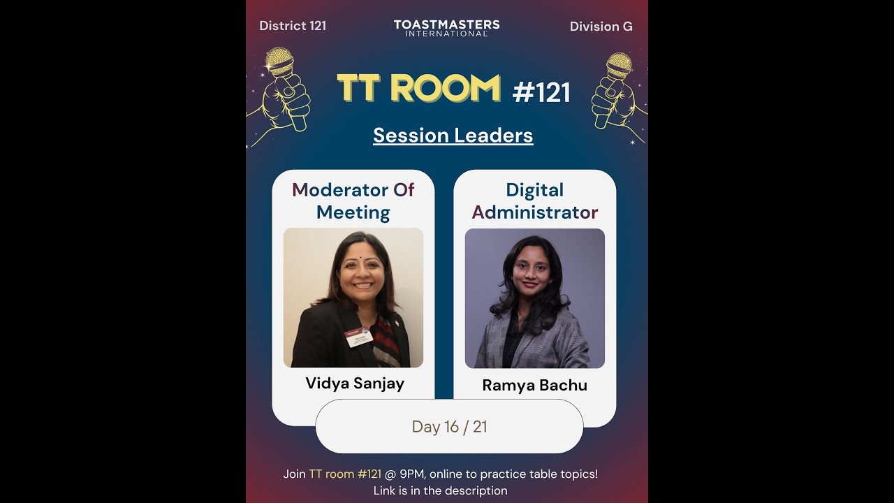Day 16/21, TT Room #121, 30 January 2026