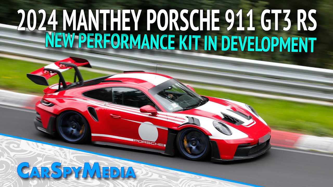 2024 Manthey Porsche (992) 911 GT3 RS MR Performance-Kit Caught Testing At The N&uuml;rburgring