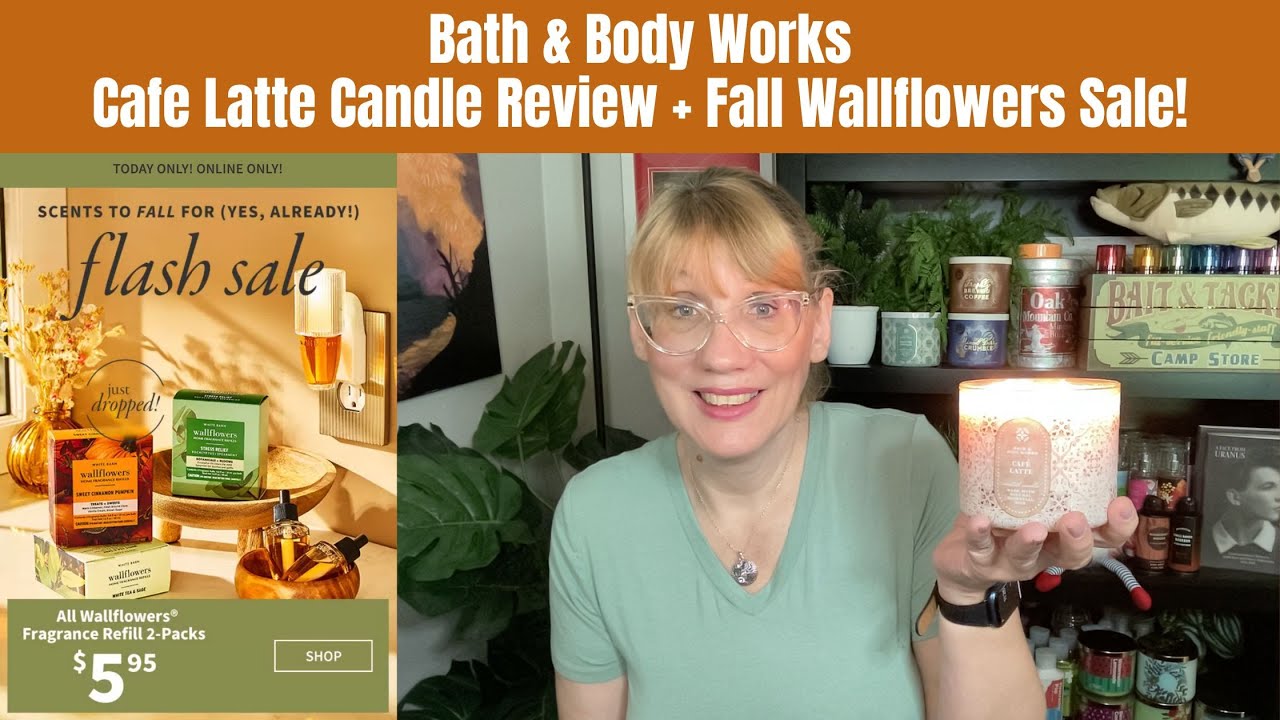 Bath & Body Works Cafe Latte Candle Review + Fall Wallflowers Sale!