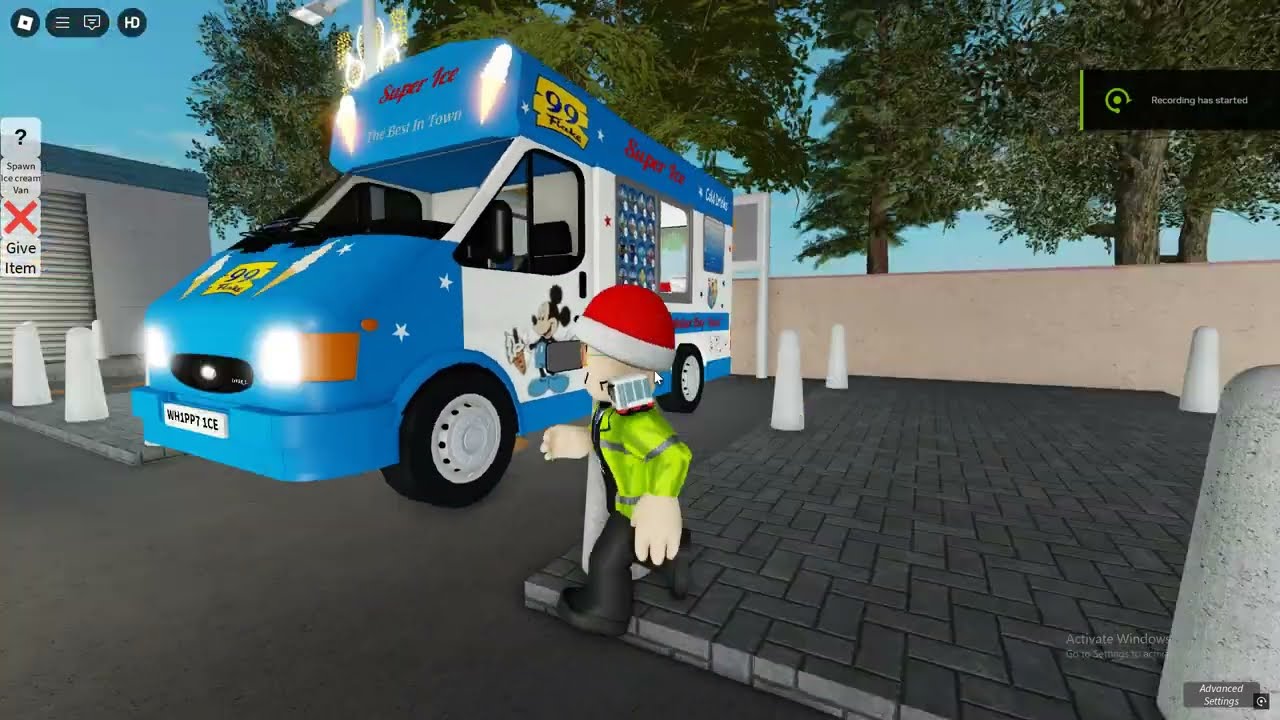 Roblox UK ice cream van game
