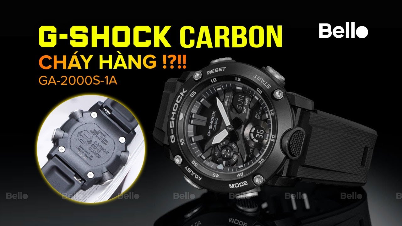 G-Shock Carbon GA-2000S-1A CỰC KỲ HOT tại Bello
