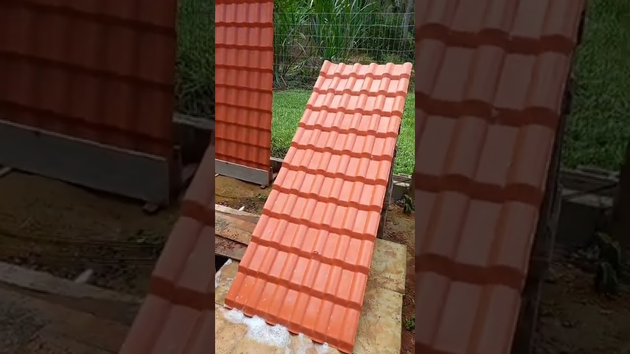 Telha de pvc! muito pr&aacute;tica! casa simples